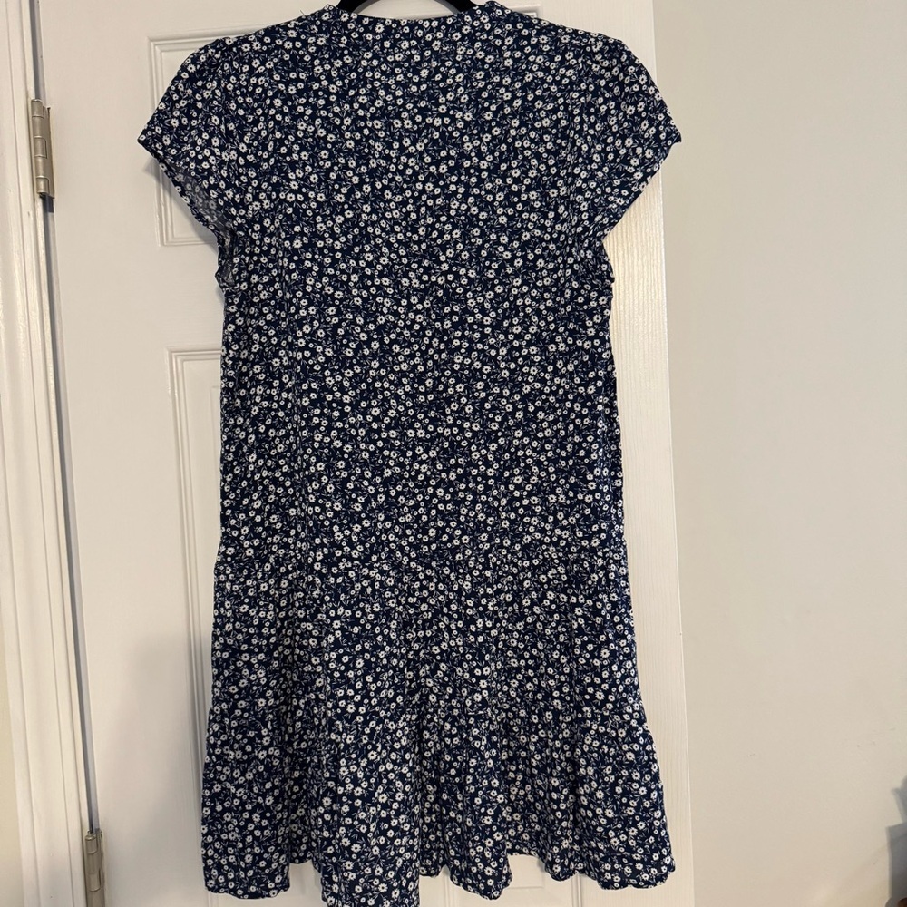 Mi Ami Floral Blue Kids Dress - Picture 3 of 6